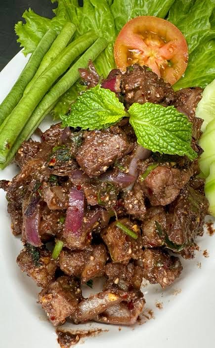แนะนำร้านจ่าบราวน์ลาบเป็ดขอนแก่น รีวิวจริง
